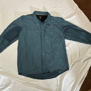 Wrangler Teal Shirt with Black Detail